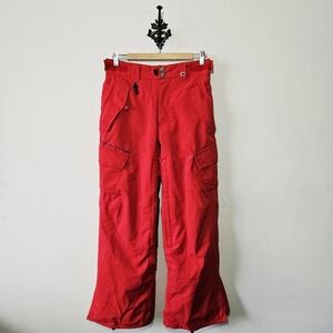 686 Infinity Cargo Pant Mens Size XS Red Lined Ski Pants Snowboarding